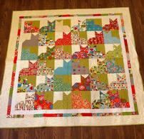 Topical Cat Quilt 202//196